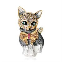 Lovely Fashion Alloy Rhinestone Brooch Gift Women Jewelry Lapel Collar Pin Popular Novelty Beauty Party Woman Girl Jewerly Cheap Design Style Womans Accesories