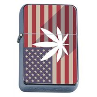 Customized Collectables American W33d Legalize Flip Top Oil Cigarette Lighter