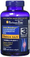 Puritans Pride Glucosamine, Chondroitin & MSM with Omega 3, 6, 9, 120 Count