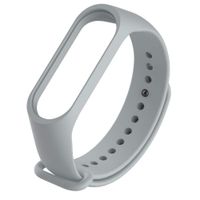 ZKxl8ca Replacement Silicone Watch Strap Wristband for Xiaomi Miband 3 Smart Bracelet Grey