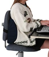 Bucket Seat Memory Foam Lumbar Cushion Black