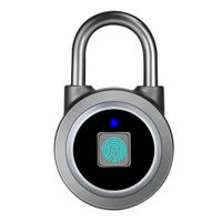 Fingerprint Padlock, Bluetooth Lock, APP, IP65 Waterproof, MEGAFEIS Smart Padlock with Keyless Biometric Suitable for Gym, Sports, Bike, School, Cabinet, Garage and Storage