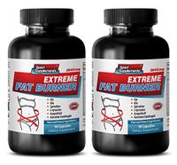 Fat Loss Supplement - Extreme Fat Burner - 2643MG - Garcinia Diet - 2 Bottle (180 Capsules)