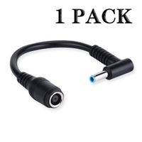Tip Adapter for HP Connector Converter 7.4x5.0mm to 4.5x3.0mm for HP Stream Spectre Pavilion Envy Elitebook Split Chromebook; DC Dongle for HP Notebook Adapter Replacement Power Cord (1PACK)