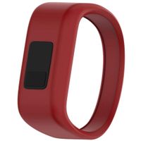 QGHXO Band for Garmin Vivofit Jr/Vivofit Jr. 2, Soft Silicone Replacement Watch Band Strap for Garmin Vivofit Jr/Vivofit Jr. 2 Activity Tracker, Small, Large (Red, Large: 6.6")