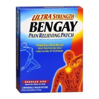 BENGAY Pain Relieving Patches Ultra Strength Regular Size 5 EA - Buy Packs and SAVE (Pack of 4)