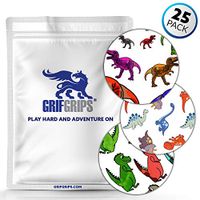 GrifGrips Extreme Formula - Spot Circle CGM Adhesive for Dexcom G6 (25-Pack) (Dinos)