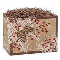 NW Small Woodland Berry Pine Basket Boxes - 6 3/4 x 4 x 5in. - 36 Pack