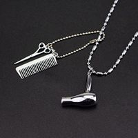 Dangle Jewelry Cosmetologist Pendant Hair Comb Hair Dryers Necklace Scissors Prom Cute For gift Lovely Jewerly Aesthetic Beads Comfortable Best Wonderful Unique