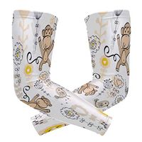 LEVEIS Monkey Arm Sleeves UV Protection for Men Women Sunblock Protective Gloves Running Golf Cycling Driving Long Arm Cover 1 Pair