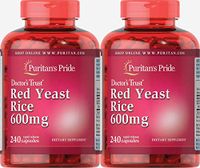 Puritans Pride Red Yeast Rice 600 Mg Capsules, 480 Count (2 Pack)