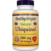 Healthy Origins Ubiquinol Soy Free/Non-GMO Gels, 200 Mg, 150 Count