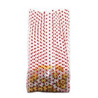 25ct Small"RED DOTS" Swiss Polka Dot 7x2x3" Cello Cellophane Treat Food Snack Bags nfLG -610