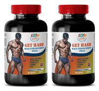 libido Testosterone - GET Hard Pills - maca Powder Pills - 2 Bottle (120 Capsules)