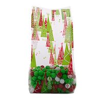Rockin' Christmas Tree Cello Bags 5" X 3" X 11 1/2" Halloween - 1.2 mil Thick