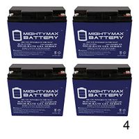 Mighty Max Battery 12V 22AH Gel Battery for EW72 Mobility Scooter Wheelchair - 4 Pack Brand Product