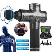 JUMOWA Massage Gun with 20 Speeds Adjustable Powerful and 4 Replacement Head for Muscles Deep Tissue,Percussion Massager and Muscle Massager Handheld,Hypervolt Massage Device with Box