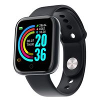 nawert Waterproof Smart Watch Pedometer Multifunction Bluetooth Sports Bracelet (Black)