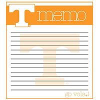 The Fanatic Group Tennessee Volunteers Memo Note Pad - 2 Pads