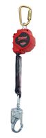 3M Protecta Rebel 3100426 Self Retratcting Lifeline, Steel Swivel Snap Hook & Carabiner, 11', Black/Red