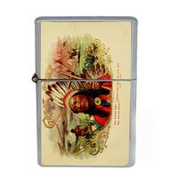 Wind Proof Dual Torch Refillable Lighter Vintage Poster D-165 Great Chief Cigars