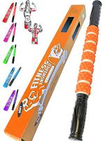 The Muscle Stick Roller | Massage Roller for Runners, Athletes, Therapy | Muscle Roller Stick Massager for Soreness, Shin Splints, Cellulite, Fasciitis - Elite Rubber - Soft Orange