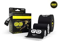 GO Tape Premium Kinesiology Tape - Precut - 20 Strips x 10 in (Black)