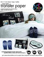 Inkjet Printable Iron On Heat Transfer for Dark Fabrics, 8.5 x 11 inch, (100 Sheets) by NuFun Activities