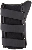 Rolyan Workhard Wrist and Thumb Spica Splint for Left Wrist, Quality Durable Leather Thumb & Wrist Support with Padded Lining & Straps for Tendonitis, Inflammation, Carpal Tunnel, Tendinitis, Small