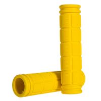 Vktech Soft BMX MTB Cycle Road Mountain Bicycle Scooter Bike Handle bar Rubber End Grip (Yellow)