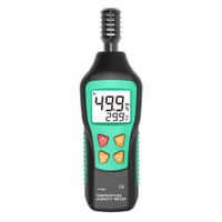 VeliHome Digital Temperature Humidity Thermometer, Hygrometer Mini Handheld Weather Station Wet Bulb Dew Point Meter with Backlight