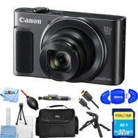 Canon PowerShot SX620 HS 20.2MP Digital Camera (Black) 1072C001 Starter Bundle with 32GB SD, Memory Card Reader, Tripod, HDMI Cable, Gadget Bag, Cleaning Pen, Blower, Microfiber Cloth & Cleaning Kit