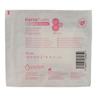KerraFoam 5" x 5" Gentle Border Foam Dressing for Wound Care (CWL1013) - AIDS Wound Healing by Absorbing and retaining Drainage While Being Gentle on The Surrounding Skin (1 Each)