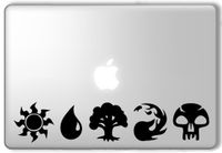 Magic the Gathering Mana Symbols - Apple Macbook Laptop Vinyl Sticker Decal
