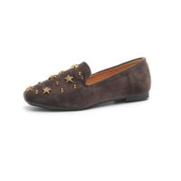 Clearance,AIMTOPPY Fashion Women Suede Rivets Flat Shoes Peas shoes Casual Shoes Sandals (US:7, Gray)