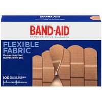 Band-Aid Brand Adhesive Bandages Flexible Fabric, Assorted 100 Count by Band-Aid
