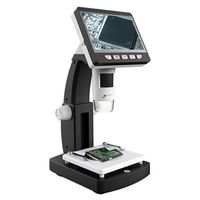 LCD Digital USB Microscope, 4.3-inch Color 50X-1000X Magnification Camera for Kids with 8 Led Lights, HD Sensor, Adjustable Stage, HDMI Port, Photo/Video Recording - AntScope