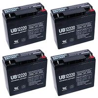 Universal Power Group 12V 22Ah Cute 24 Wheel Electric Scooter Sealed Lead Acid SLA Battery - 4 Pack