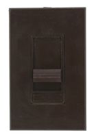 Leviton 81000-3 1000W, 3-Way, Renoir Preset Electro-Mechanical Incandescent Slide Dimmer, Narrow Fin, Brown