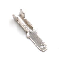 Baomain Male Spade Quick Splice Crimp Terminals 2.8mm Crimp Connector Non Insulated 100 Pcs