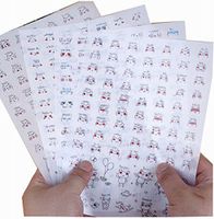 8 Sheets Diary Scrapbook Album Decorative Stickers, Random Style