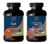 Energy Booster Weight Loss - CLA - Water Away - Combo - cla Weight Loss Supplement - (2 Bottles Combo)
