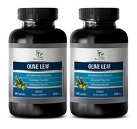 Energy Supplement Powder - Olive Leaf Extract - Antioxidant Supplements - 2 Bottle 120 Capsules