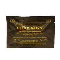 First Voice TS-ZR-015 Mesh Celox Rapid Ribbon Z Folded Gauze Package, 1" x 5'
