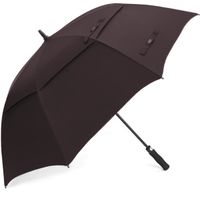G4Free 68 Inch Large Auto Open Windproof Golf Stick Umbrella Double Canopy