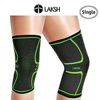 LAKSH™ Knee Brace Compression Sleeve Support - Joint Pain Relief from Arthritis, ACL, Meniscus Tear, Sports Injury - Stabilizer Knee Wraps for Running, Powerlifting, Crossfit for Men & Women, Green XL