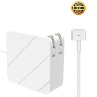 Mac Book Air Charger, Replacement 45W Magsafe 2 Power Adapter T-Tip Magnetic Connector Charger for Mac Book Air 11 inch and 13 inch (45W-T-1)