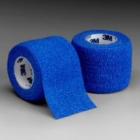 3M Health Care 1581B Self-Adherent Wrap, 1" x 5 yd. Size, Blue (Pack of 30)
