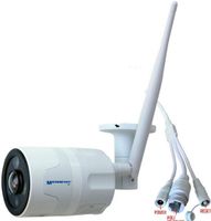 Microseven 5MP UltraHD 2560x1920 WiFi Two-Way Audio, Alexa, Wide Angle,SD Slot,Indoor/Outdoor Day&Night Bullet Security IP Camera, H.265 Human Detection, FTP,Cloud,Web GUI, Apps,VMS,ONVIF,Broadcasting