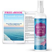 Vanilla SEA Salt Spray | Magnesium Oil | 8 OZ | from Dead SEA | 100% Pure | Aloe for Less Itch | Anxiety, Sleep, Restless Legs, Migraines, Joint Pain, PMS and More! | Free eBook!